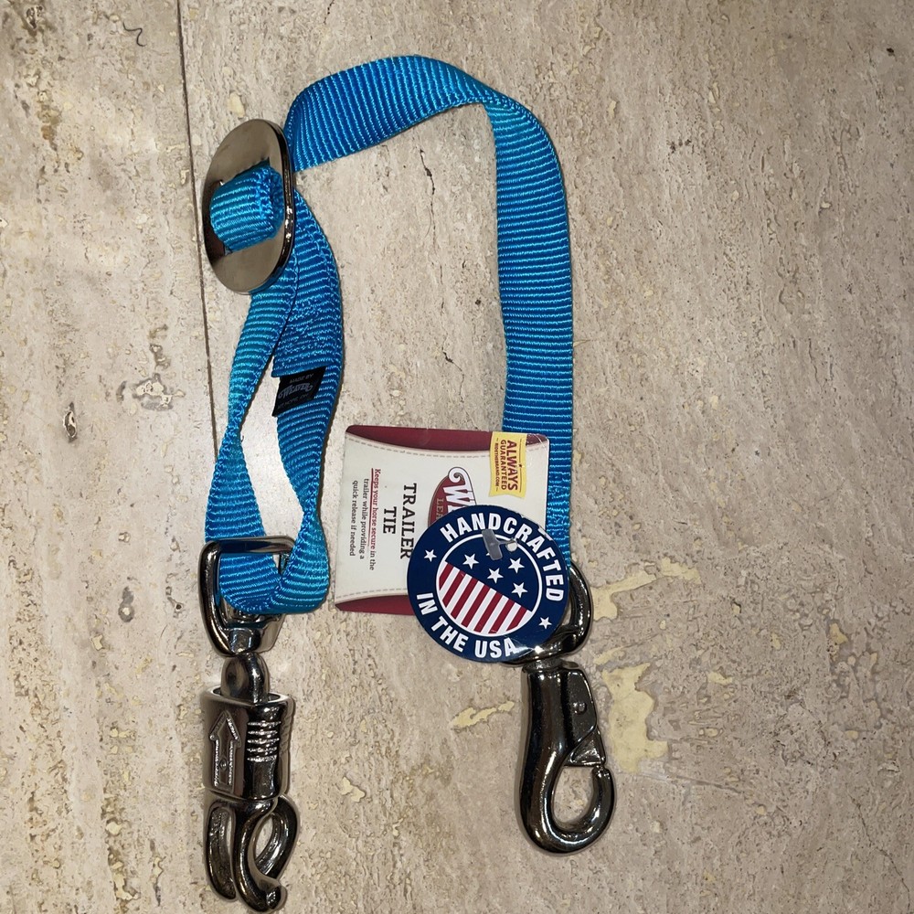 Weaver Nylon Cross Trailer Tie Blue 1"