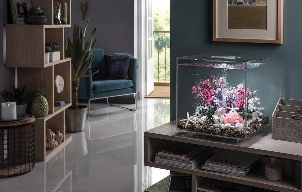 Marble Pebble Set, Solid Aquarium Decorations, White
