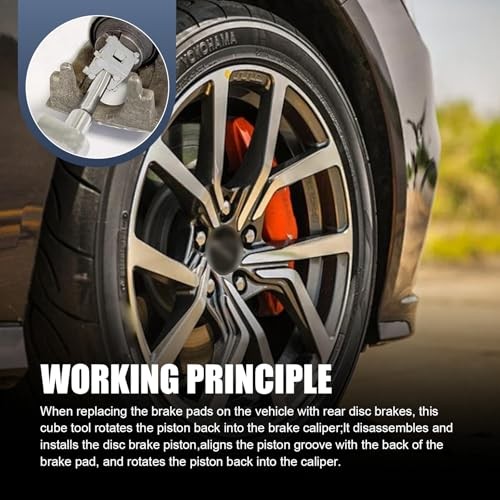 Car Brake Caliper Compression Tool, Steel Heavy-Duty Cube Brake Caliper Tool