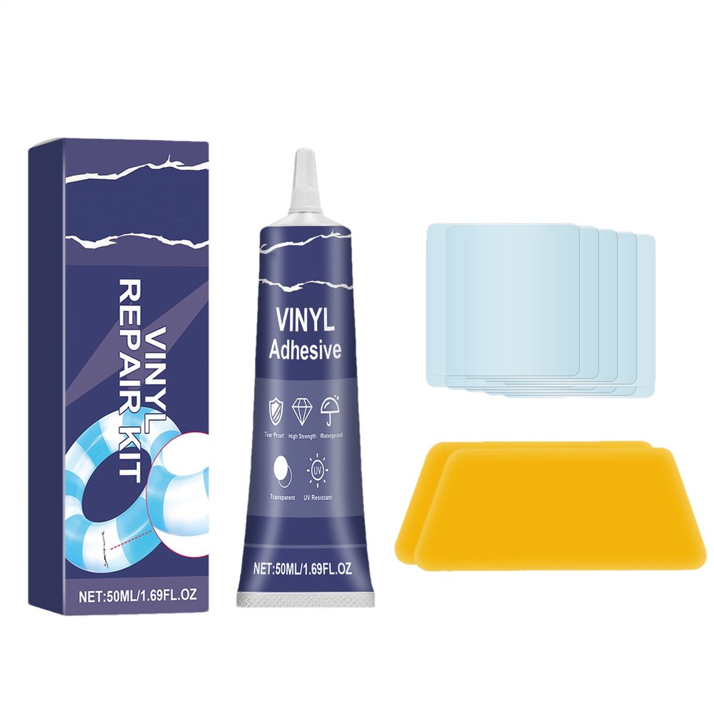 Air Mattress Patch Kit Waterproof Vinyl Patch Kit, High Strength InflatablePatch