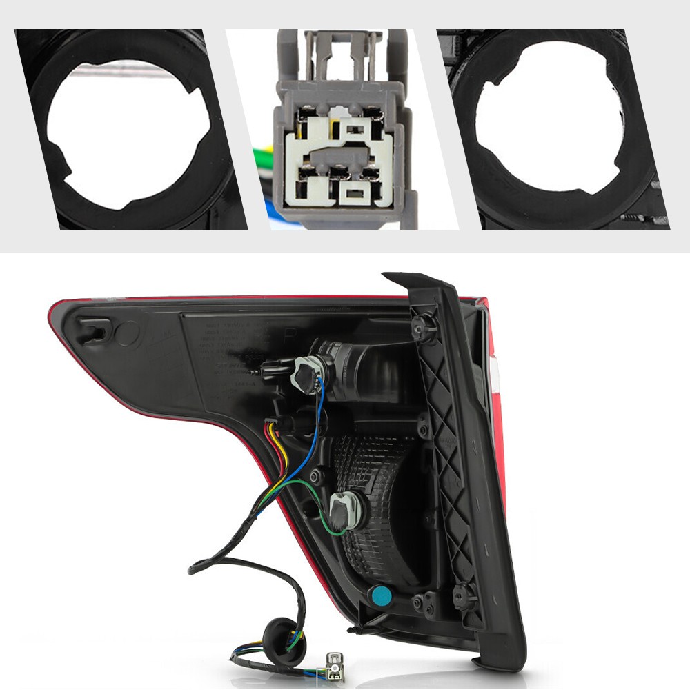 LED Tail Light For 2011-2015 Ford Explorer Red Clear W/ Bulbs Right Passenger RH