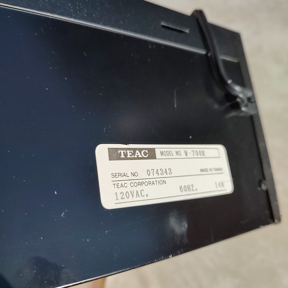 Teac W-700 R Stereo Cassette Deck UNTESTED