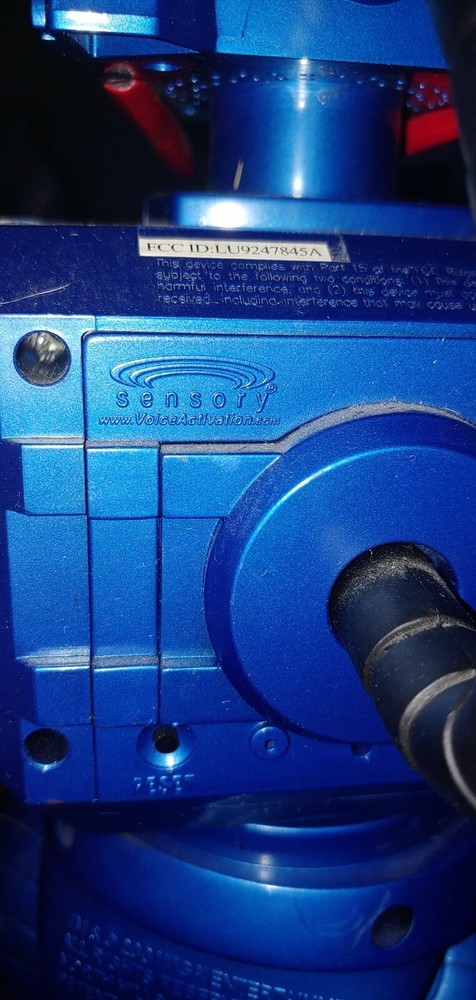 Commandobot 3 Voice Activated Remote Control Robot Headset Used