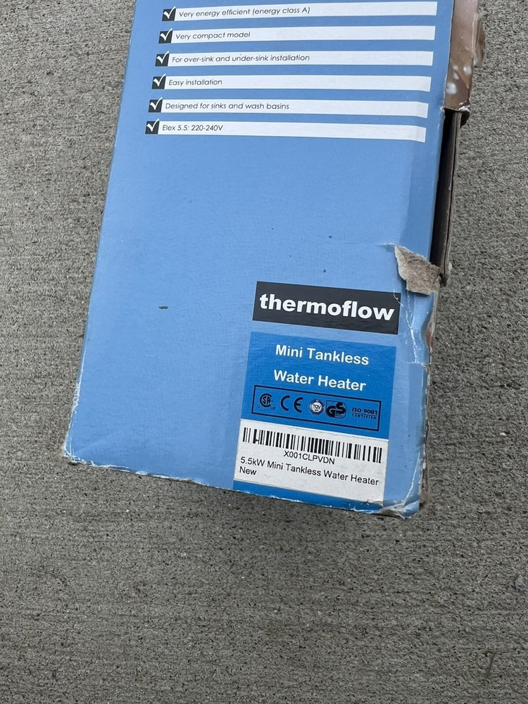 Thermoflow E-Mini 5.5 Plus Tankless Water Heater Electric 5.5kW 220~240V NEW NIB