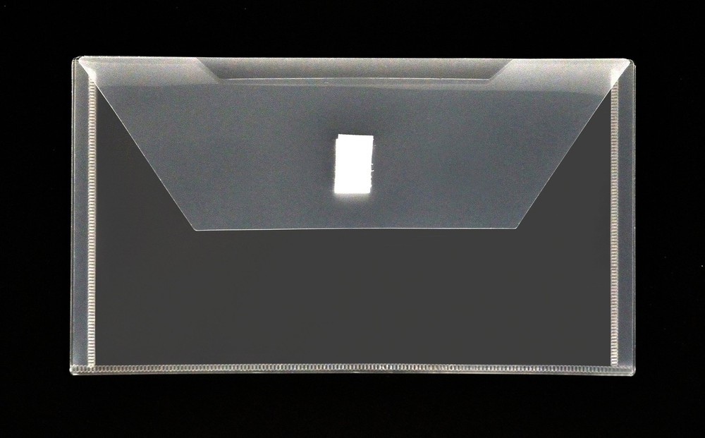 6x9" Poly Envelope with Extra Pocket Clear 6-Pack for Document Organization