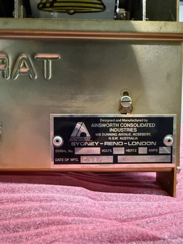 Untested, Aristocrat Atlas Reels