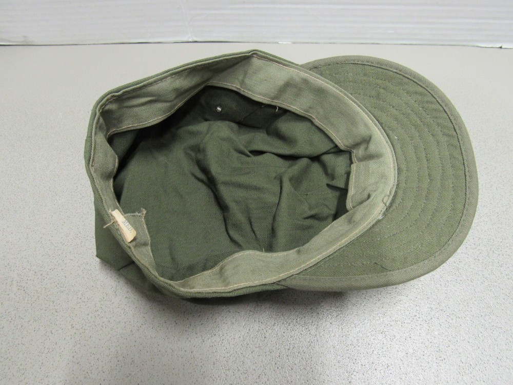 WW2 Era US HBT Herringbone Twill Hat Cap Short Bill Medium