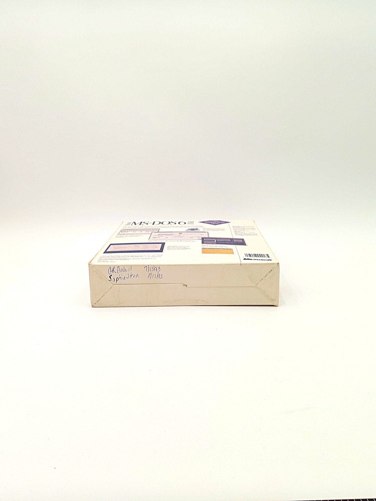 Microsoft MS-DOS 6.0 Operating System Upgrade Original Box and Docs No Disks