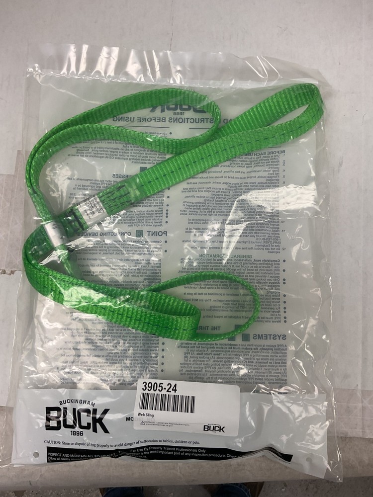 BUCKINGHAM MFG, WEB SLING 24'', 2405-24