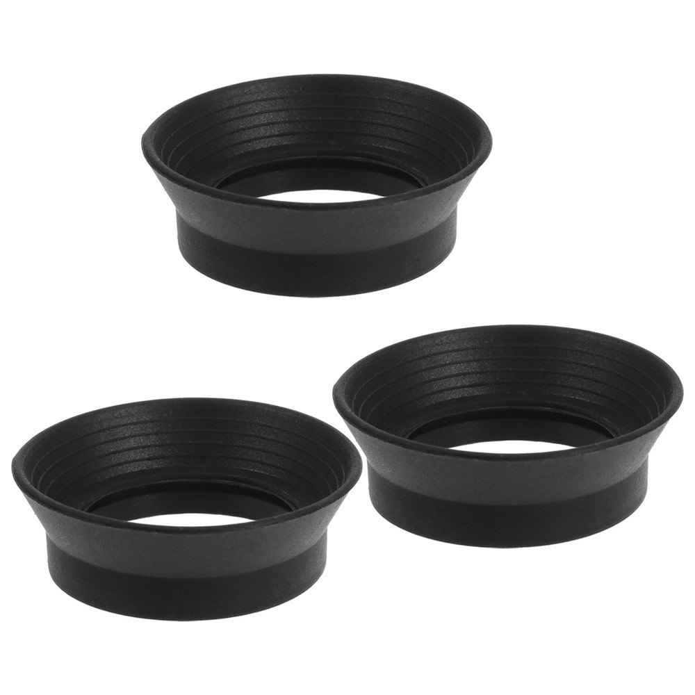 3 Pcs Binocular Eye Cup Cover Replacement Eyepiece Protectors Microscope Cups