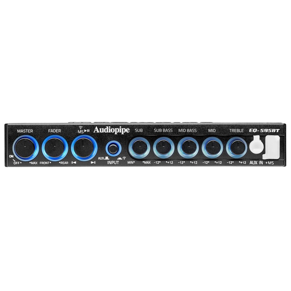 Audiopipe EQ-595BT 4-Band Bluetooth Car Audio Equalizer