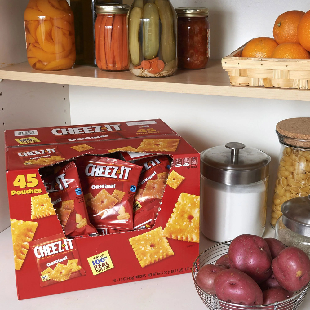 Cheez-It Crackers, Cheddar, 1.5 oz, 45-count
