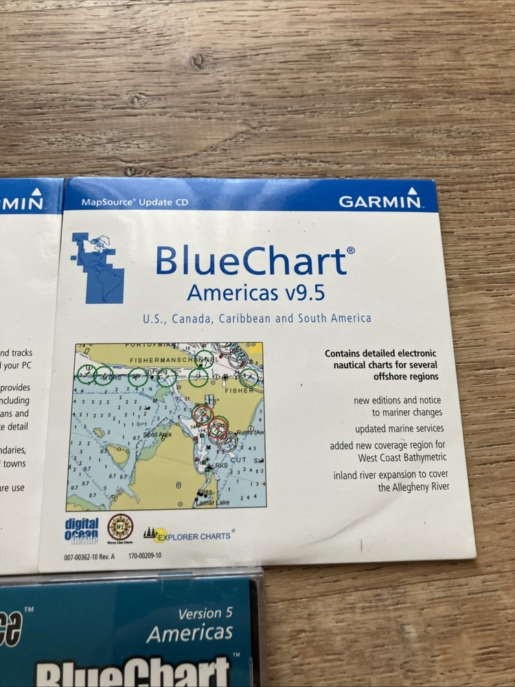 Garmin MapSource BlueChart CD Lot Americas Version 5 & 9.5