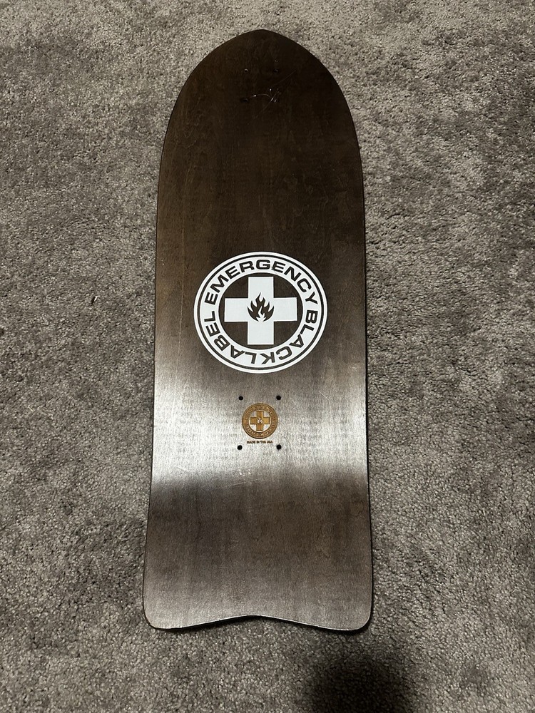 Jeff Grosso Black Label Danzig Skull Skateboard Deck