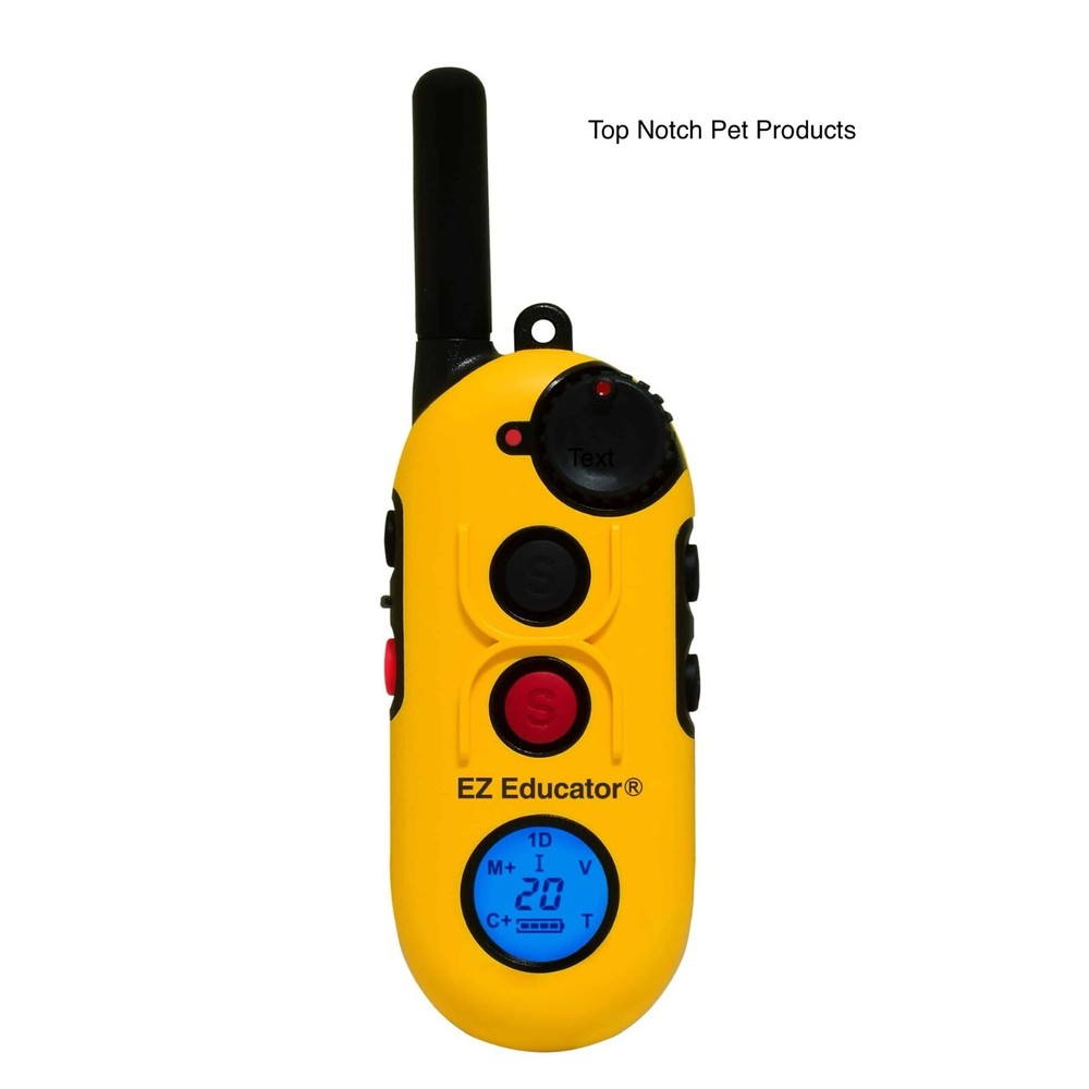 E-Collar EZ-900 Easy Educator Replacement TRANSMITTER ONLY YELLOW FREE CLICKER!