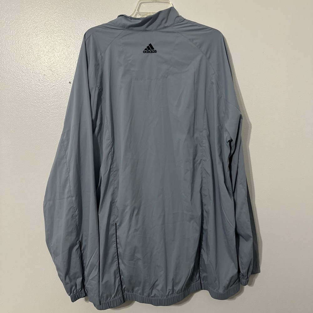 Adidas Golf Jacket 2XLT Gray 1/4 Zip Pullover