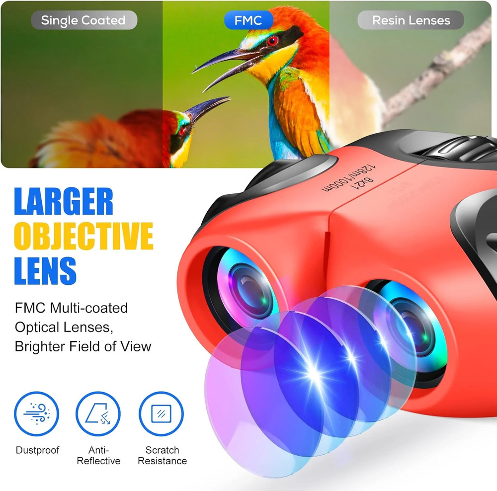 Binocular for Kids, Compact High Powered Resolution Shockproof Binoculars