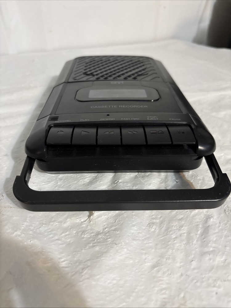ONN Recorder Cassette Tape Player Speaker. Model OND19AAA09 Fully Tested. Handle