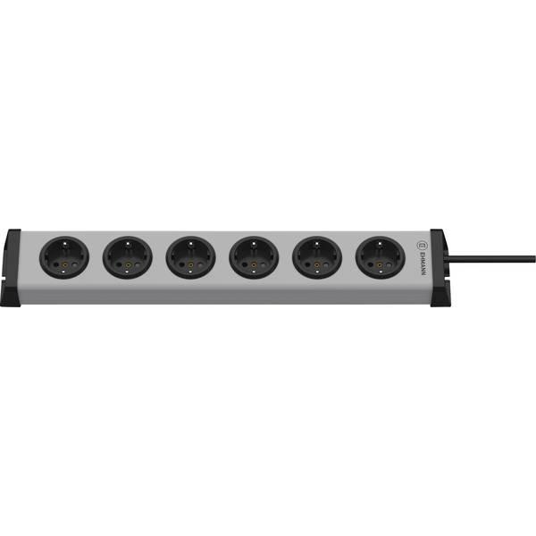 Ehmann 0200x00062303 multi socket grey, black Schuko 1 pc.