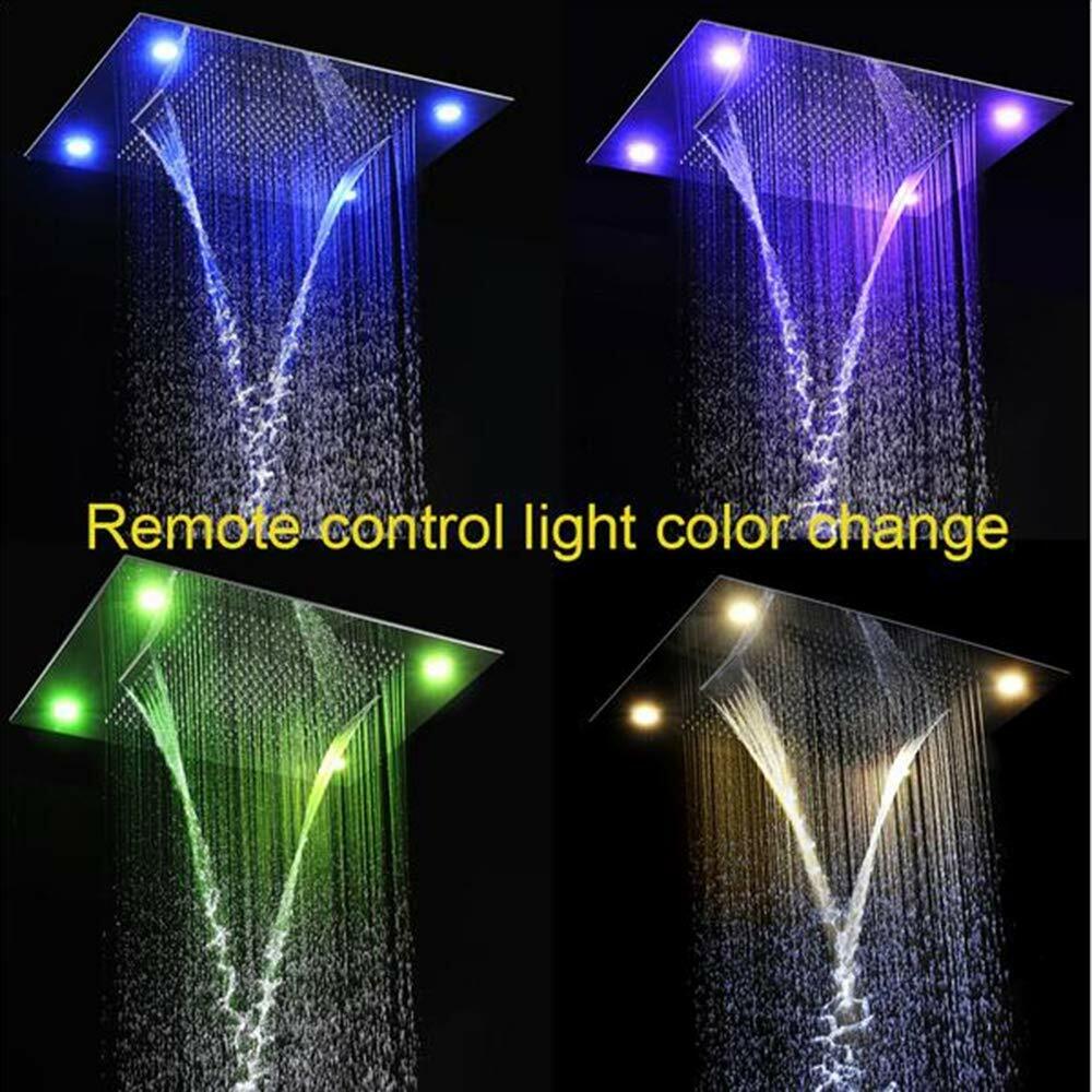 Cascada Luxurious Recessed 23" x 31" LED Shower System 4 Types, remote control