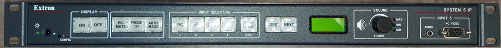 EXTRON System 5 IP 5-Input AV Switcher w/ Power Supply - Verified Working