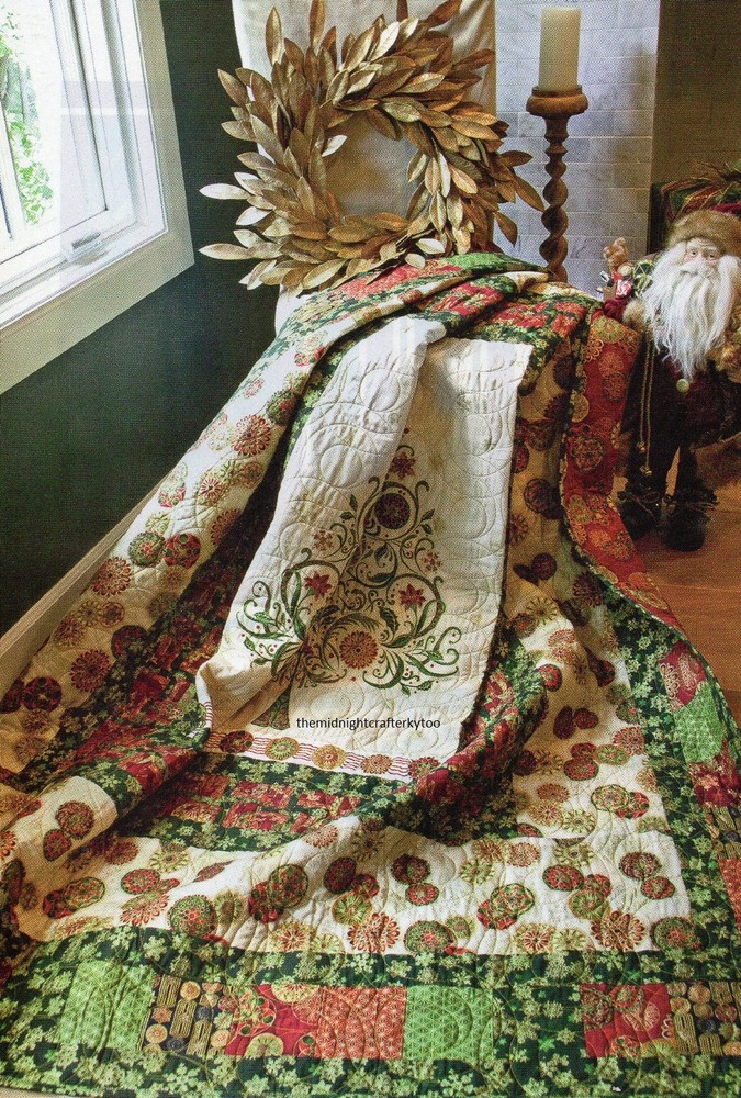 Gilded Holiday Quilt Pattern Pieced SG