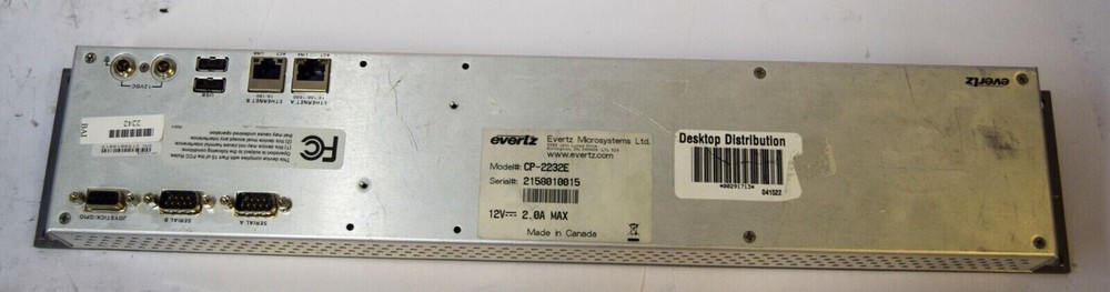 EVERTZ CP-2232E 2RU Advanced System 32 Button Control Panel