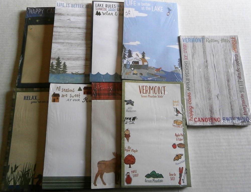 RUSTIC MAGNETIC NOTEPADS Assorted Titles 70 Sheets