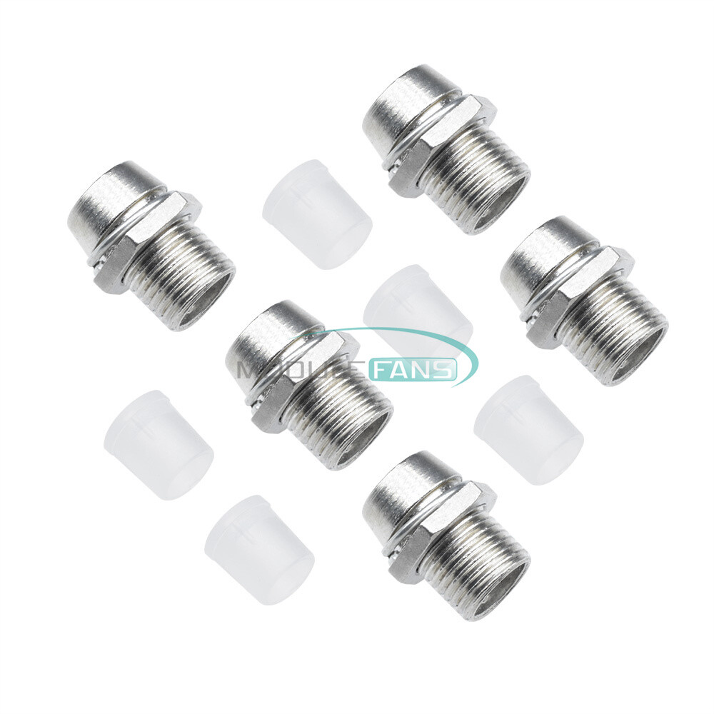 20PCS 5MM Chrome Metal Silver Bezel LED Holder Panel Display Mount Base Rubber
