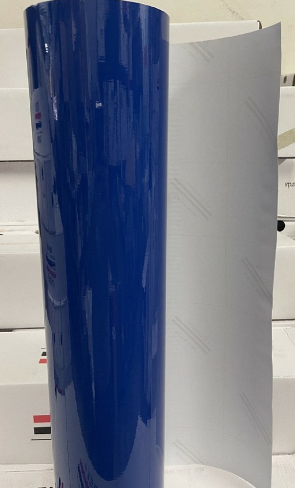1 Roll Blue Glossy Vinyl 24 " x 150 Feet Plotter Liquidation Sign Interflex®
