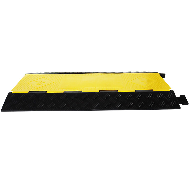 TECHTONGDA 5-Cable Rubber Electrical Wire Cover Protector Ramp Cable Protection