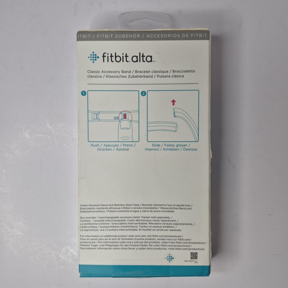 Fitbit Alta Classic Accessory Band Turquoise Open Box