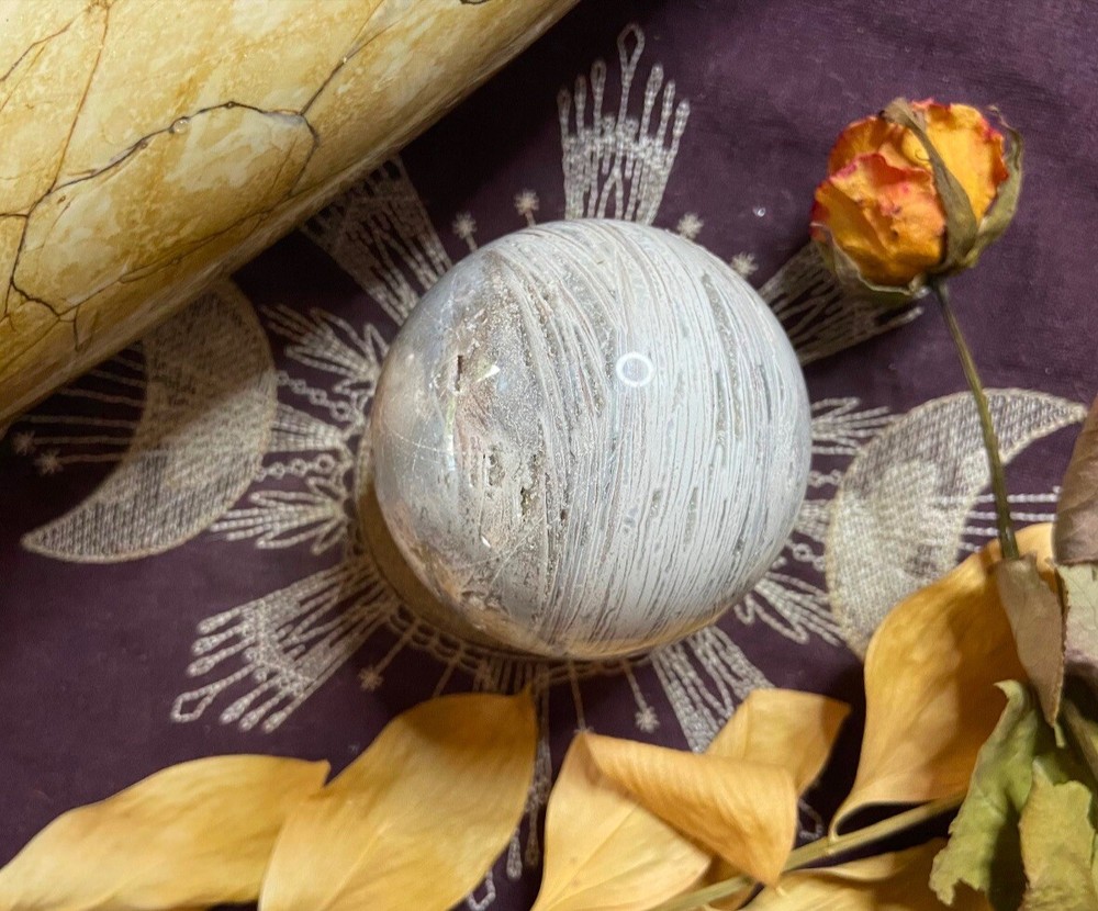 Mexican Lace Agate Sphere, Pagan, Witchcraft