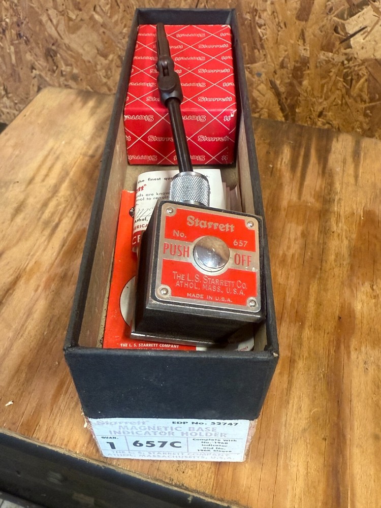 Starrett magnetic base indicator set