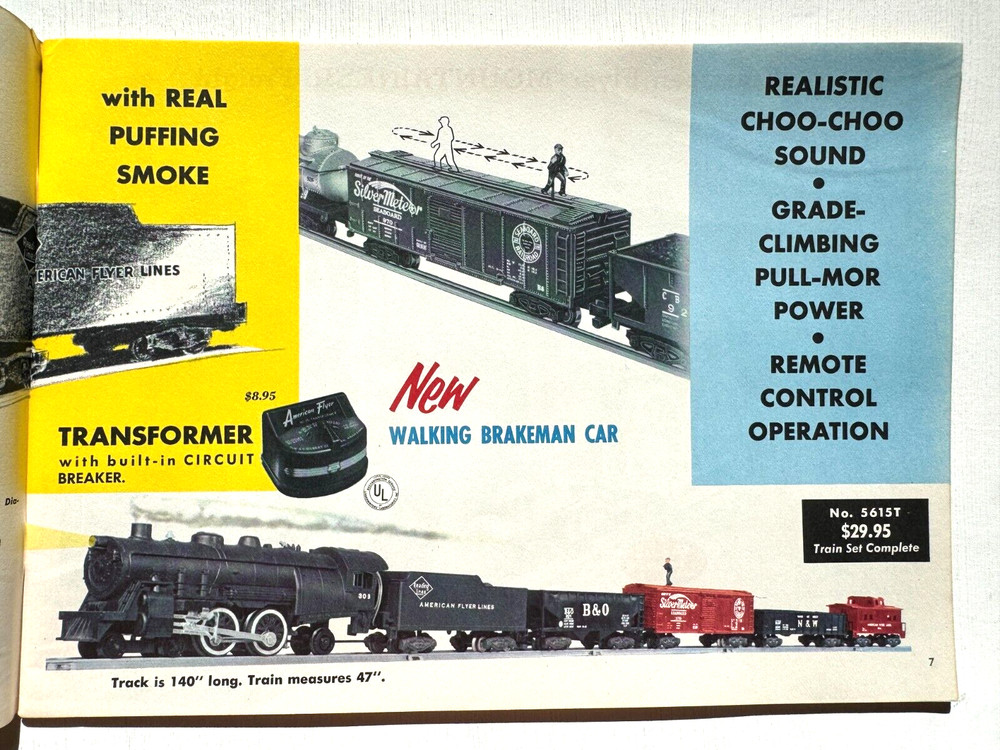 1956 Gilbert American Flyer Model Train Catalog- Nice Condition!