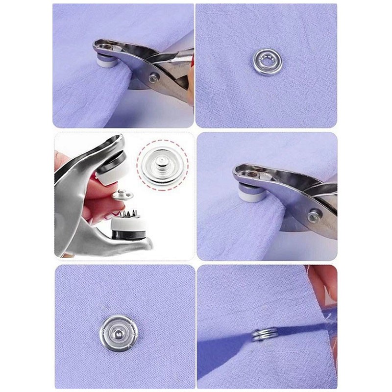 Five Claw Locking Button With Pliers Clothing Fabric Sewing Tools
