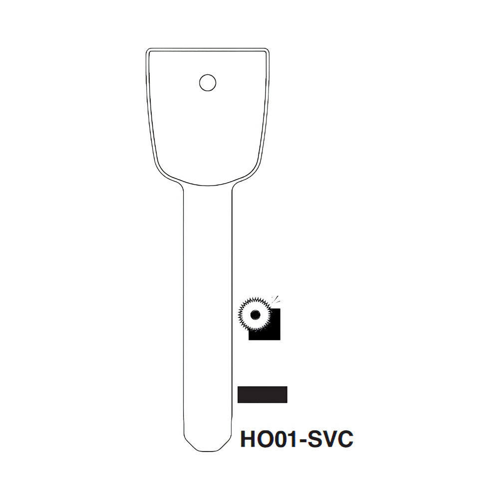 HO01-SVC Key Blank Nickel