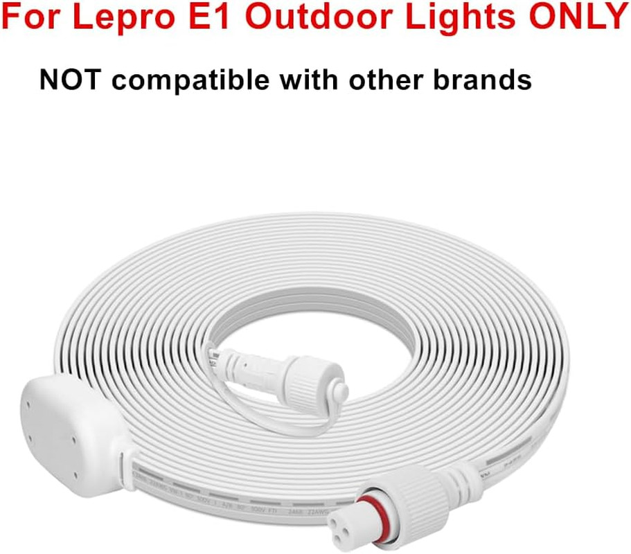 Permanent Lights Accessories Only 10Ft Extension Cable E1 Permanent Outdoor Cord