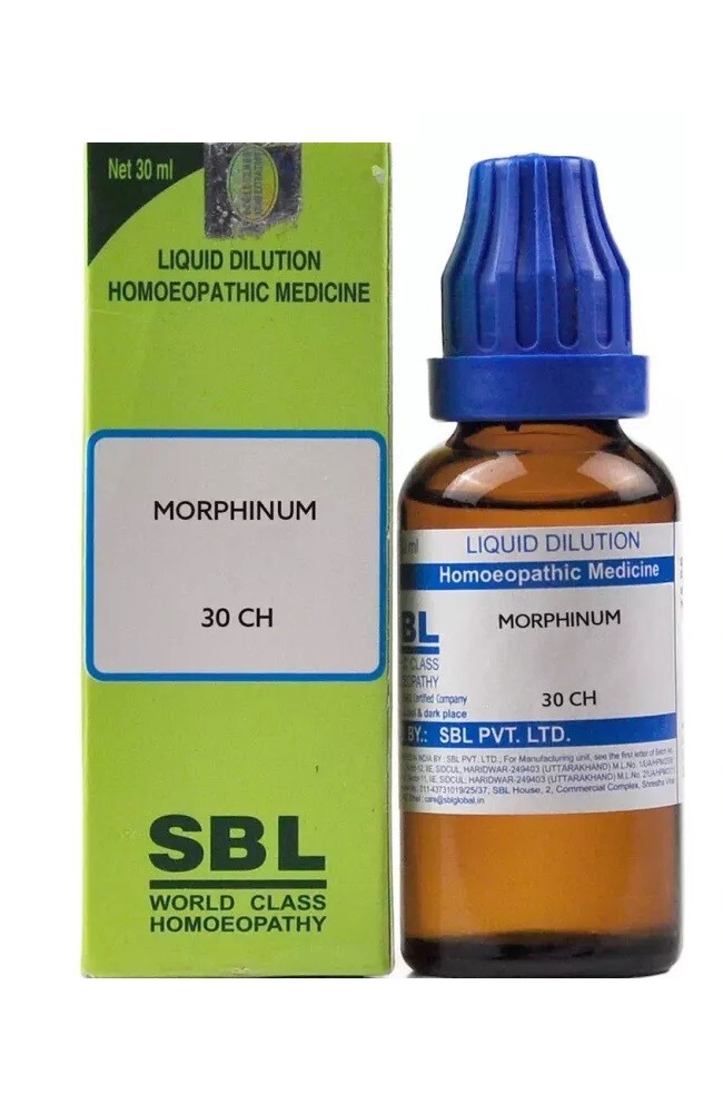 SBL Homeopathic Morphinum 30 CH (30ml Each) Dilution