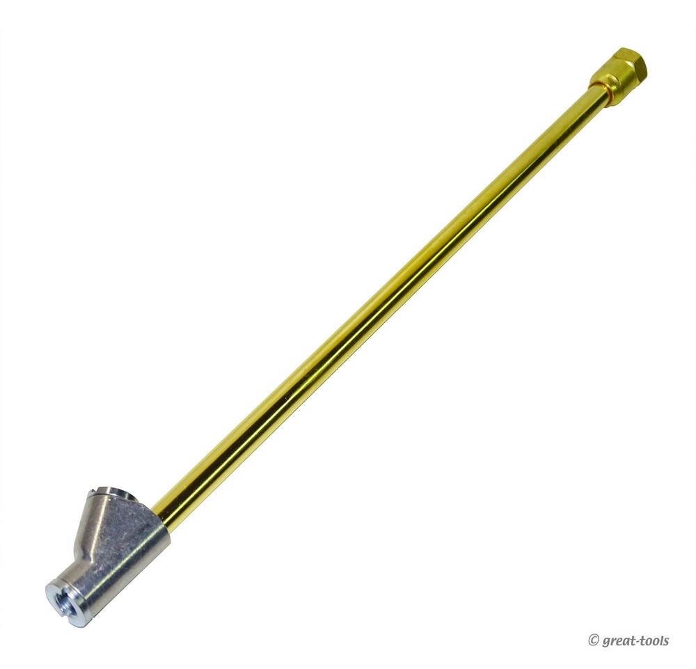 TIRE INFLATOR – 12” long – dual head air chuck – air compressor tool tools