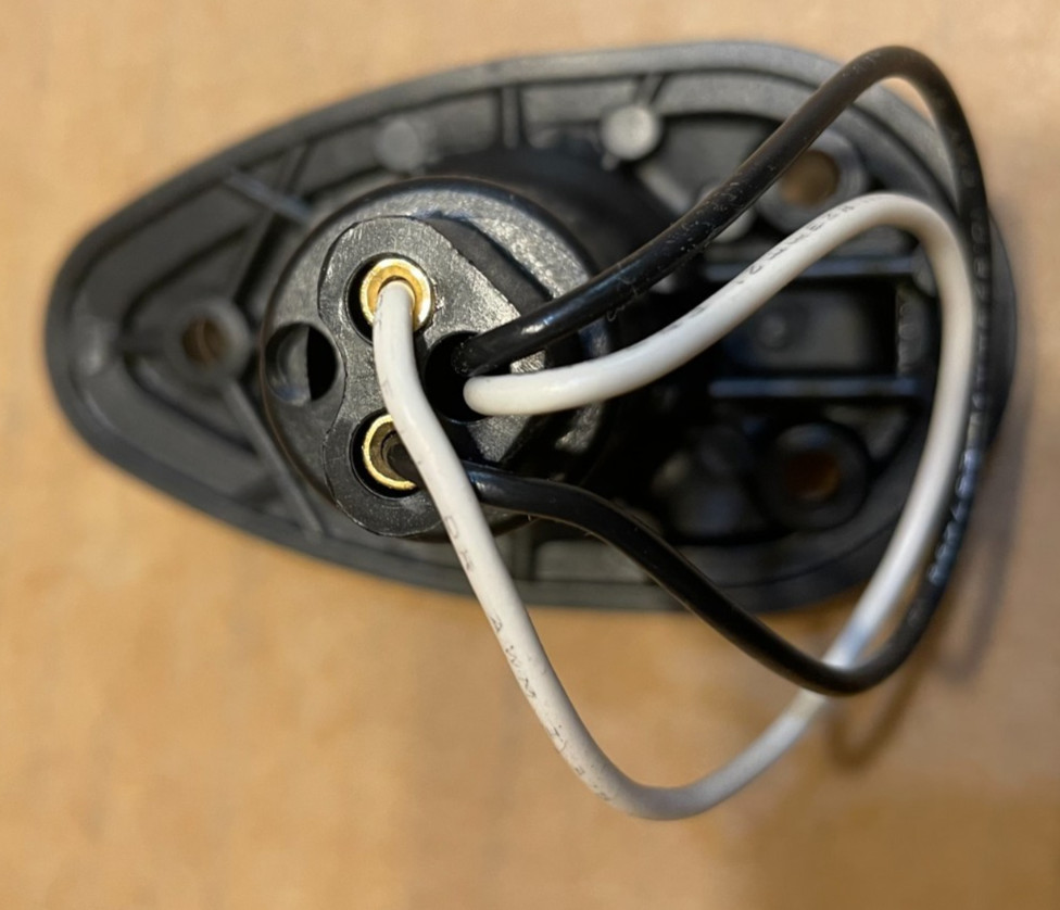 Perko Threaded Collar Pole Light Mounting Base 2-Pin Chrome #1048P00CHR