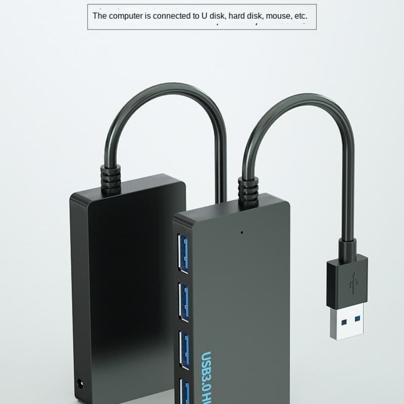 High-Speed USB 3.0 Hub Multi Splitter 4-Port Multiple Expander Adapter Computer