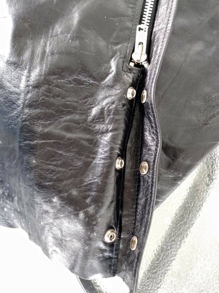 XELEMENT LEATHER MOTORCYCLE CHAPS • SIZE 40R