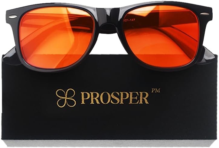 Prosper™ Amber Blue Light Blocking Glasses - For Computer,...