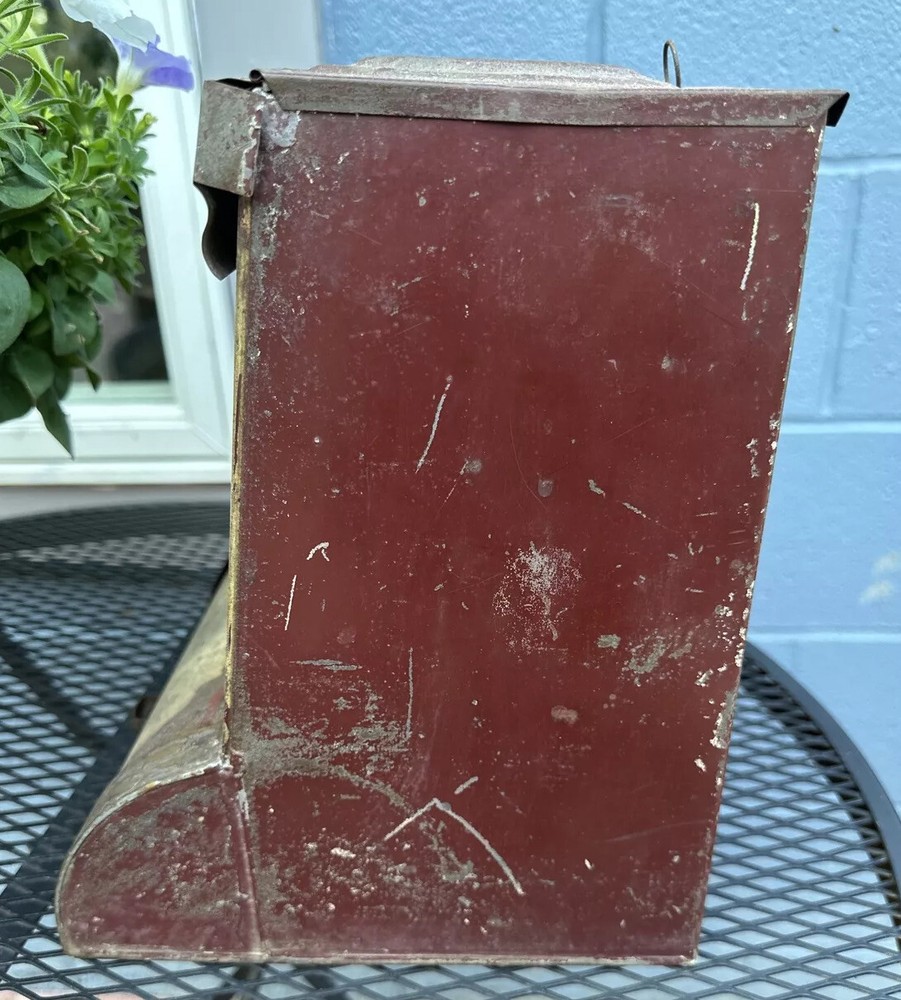 Antique Tin Toleware Store Display Spice Container Italy