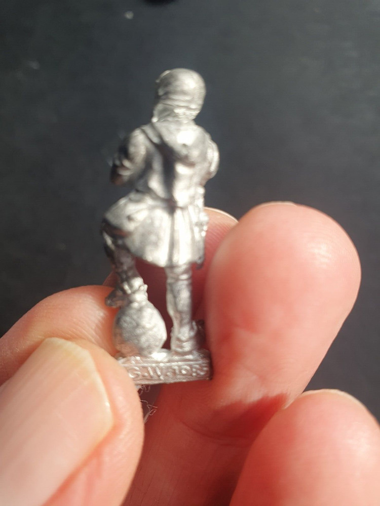 WARHAMMER FB BRETONNIAN CANNON PLUS COMPLETE CREW UNSTRIPPED ORIGINAL OOP GW