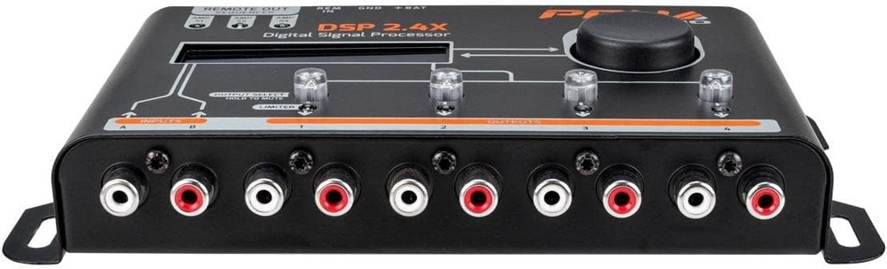 PRV Audio DSP 2.4X Car Audio Digital Processor EQ Crossover 4-Channel w/ LCD