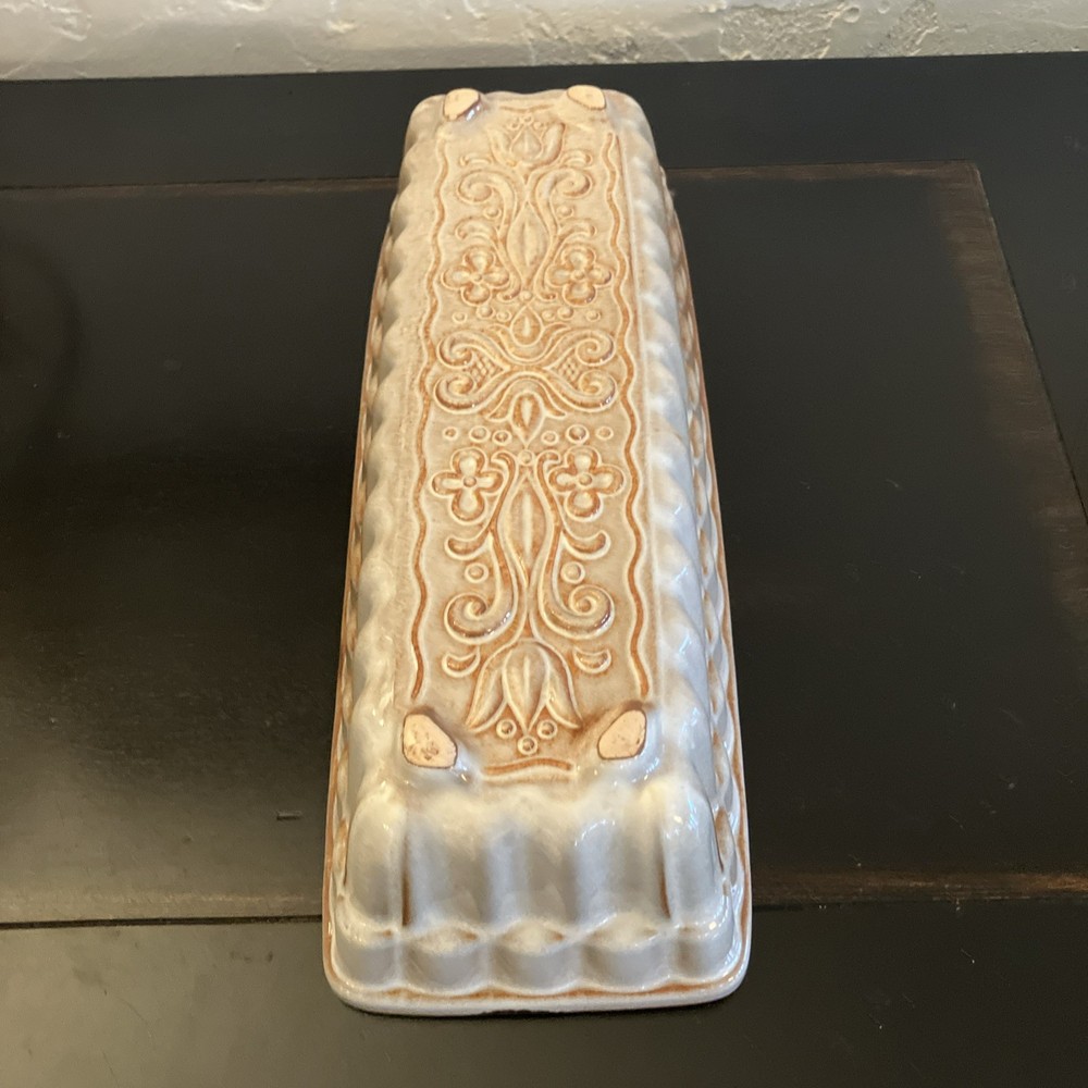 Vintage West Germany Ceramic Cake Mold Pudding Terrine Pan