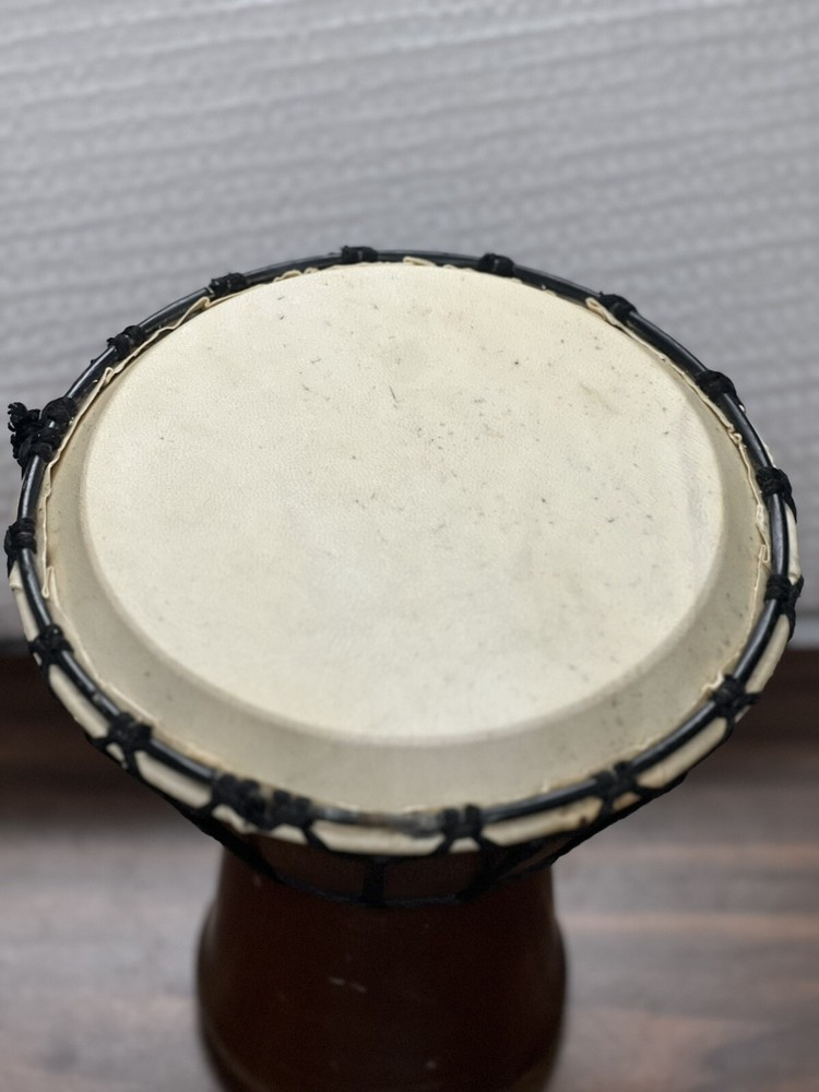 Vintage handmade Djembe drum