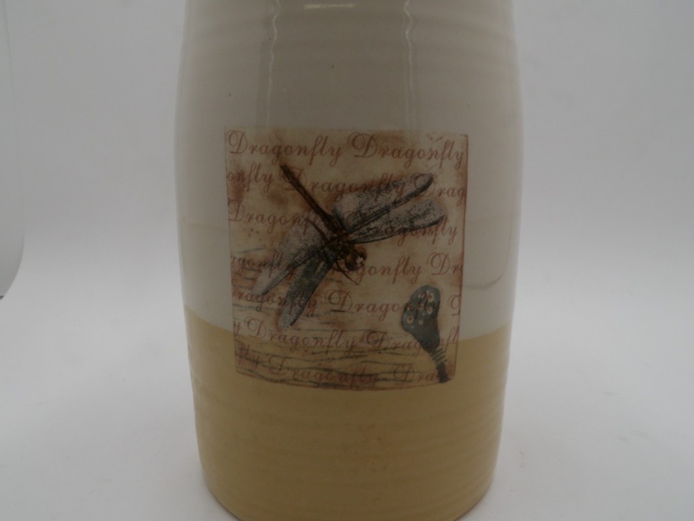 Dragonfly Design Ceramic kitchen Canister Jar